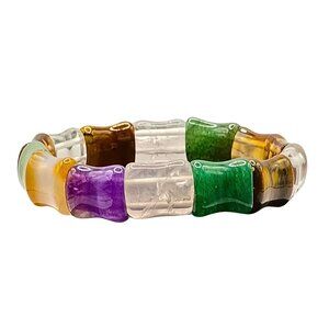 Handmade Crystal Gemstone Bracelet Stretch Amethyst Quartz Aventurine Reiki